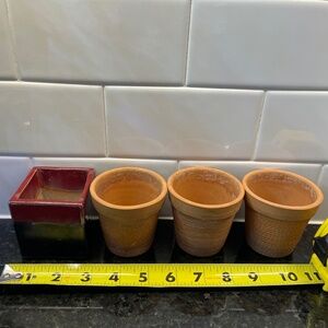Set of miniature planters